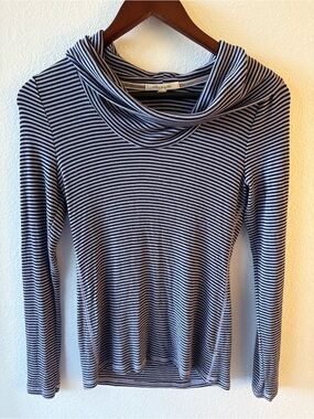 Anthropologie Striped Cowl Neck Women’s Sweater - Blue & White